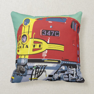 Train Throw Pillow