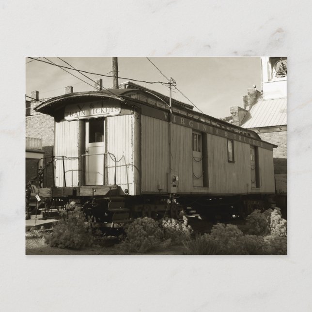 Train Ticket and Rail Postcard (Front)