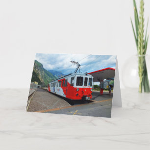 Train to Chamonix Holiday Card