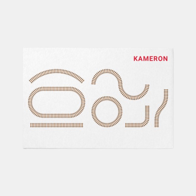 Train Track Interactive Play Mat (Front)