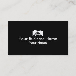 Train tracks black white business cards