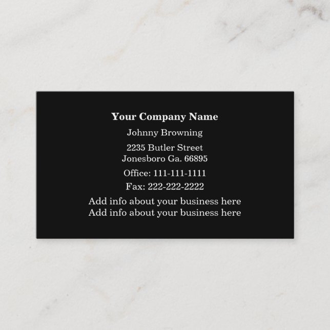 Train Tracks Business Card (Front)