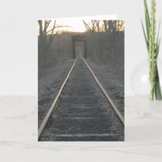 Train Tracks Greeting Card