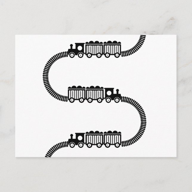 Train Tracks Postcard (Front)