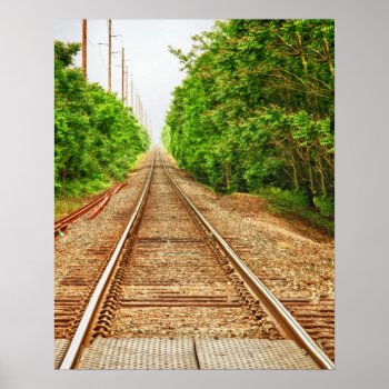 Train Tracks Poster by rayNjay_Photography at Zazzle