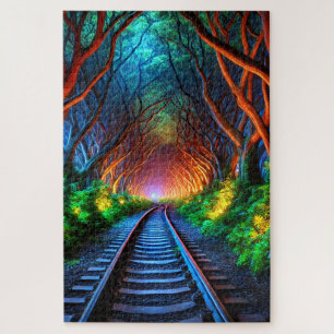 Train Tracks Tunnel Jigsaw Puzzle