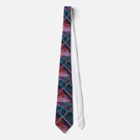 Train Tracks Watercolor Mens Tie