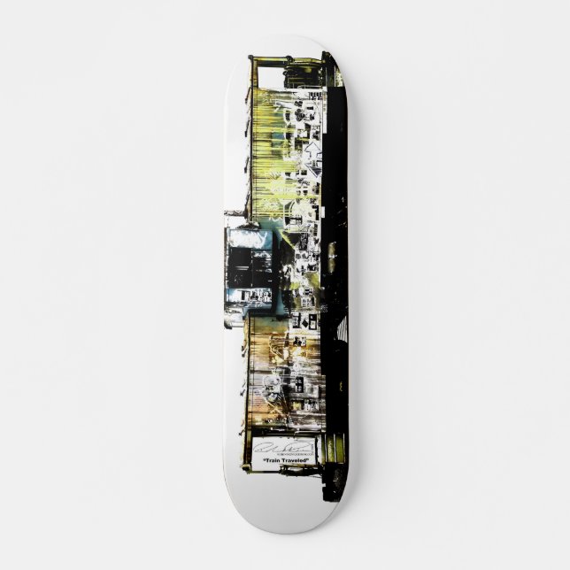 Train Traveled Skateboard Deck (Front)