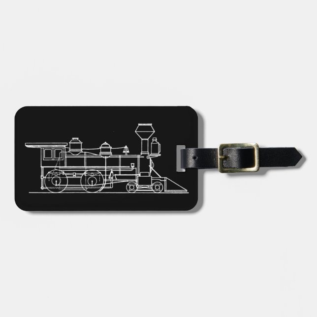 Train Traveler Luggage Tag (Front Horizontal)