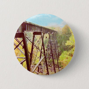 Train Trestle Pinback Button