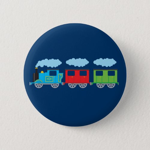 Train  Two Carriages Pinback Button