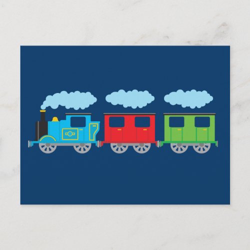 Train  Two Carriages Postcard