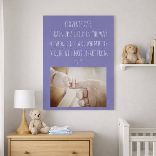 Train Up a Child Proverbs 22:6 Church Nursery Poster