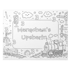 train upsherin coloring page notepad
