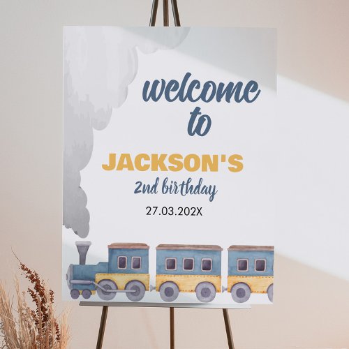 Train Welcome Sign Birthday Baby Shower