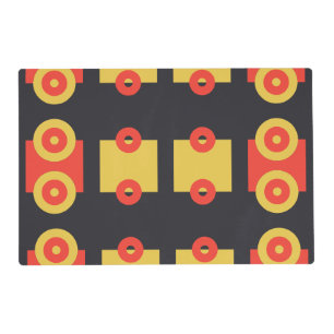 Train wheels simple modern placemat
