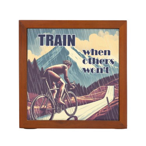 Train When Others Wont Cycling Desk Organizer