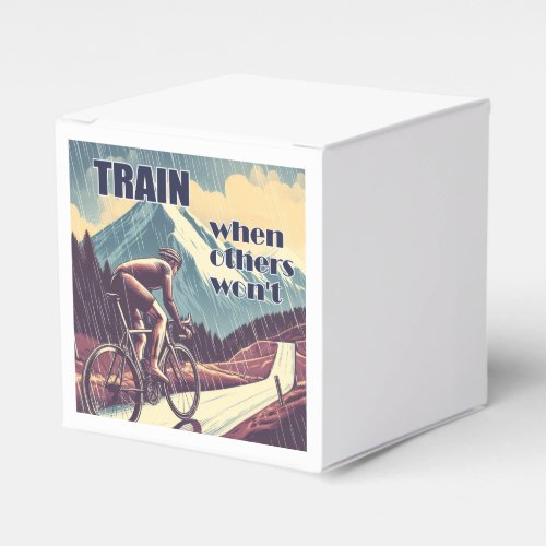 Train When Others Wont Cycling Favor Boxes
