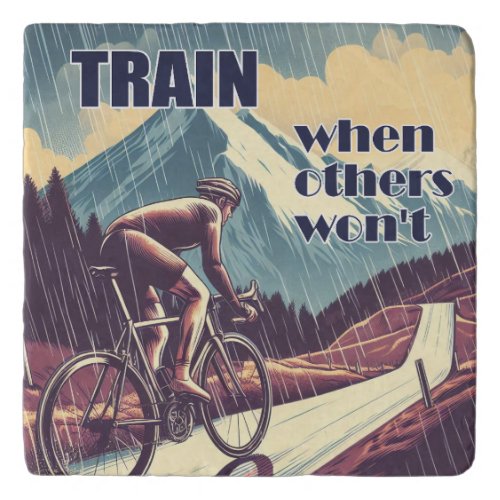 Train When Others Wont Cycling Trivet