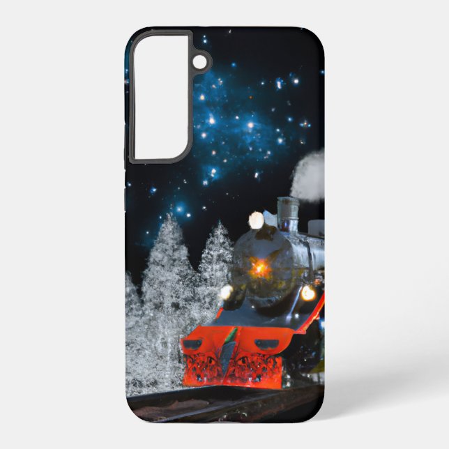 Train/Winter/Christmas  Samsung Galaxy Case (Back)