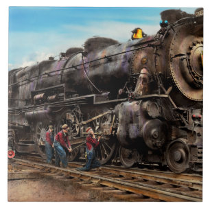 Train - Working on the railroad 1930 Tile
