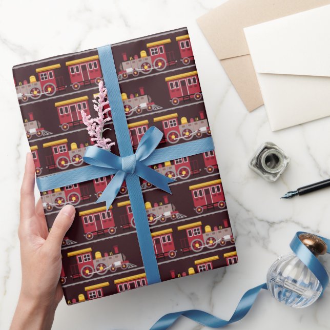 Train Wrapping Paper (Gifting)