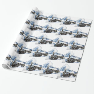 train wrapping paper