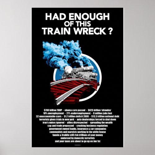 Train Wreck 24x36 Poster