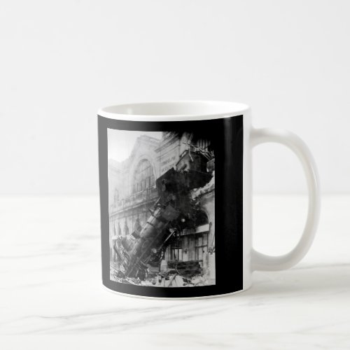 Train Wreck at Montparnasse railroad disaster Coffee Mug