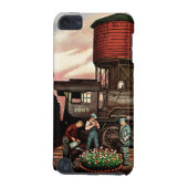 Train Yard Flower Garden by Stevan Dohanos iPod Touch (5th Generation) Case (Back)