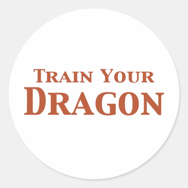 Train Your Dragon Gifts Classic Round Sticker (Front)