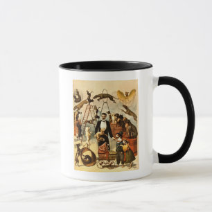 Trained Dog Act 1899 - Vintage Circus Act Poster Mug
