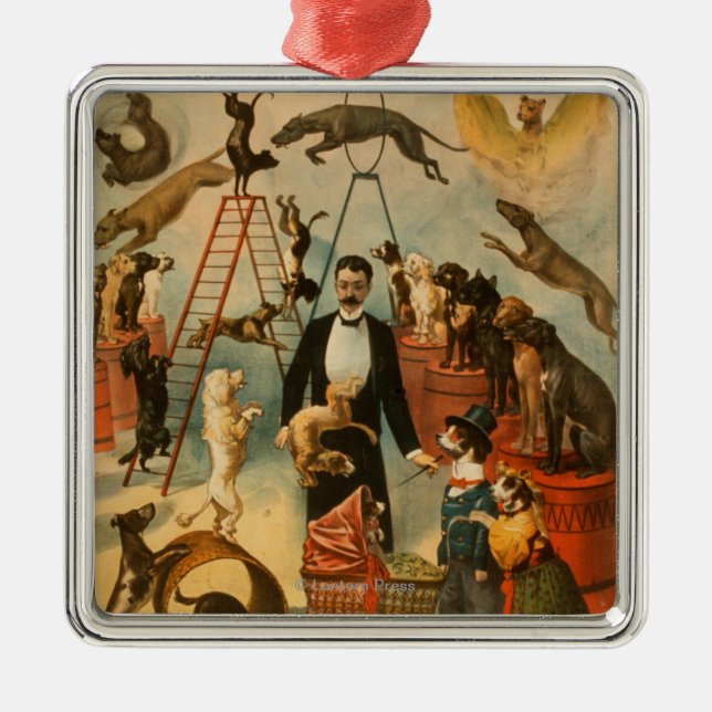 Trained Dog Act Theatrical Poster Metal Ornament (Front)