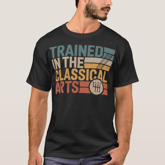 Trained In The Classical Arts Speed Manual T-Shirt (Front)