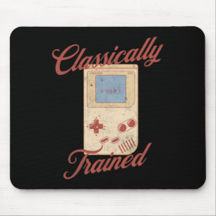 Trained Vintage Retro Video Game Handheld Games Mouse Pad