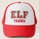 TRAINEE Christmas ELF Trucker Hat<br><div class="desc">Christmas ELF TRAINEE Christmas Hat</div>