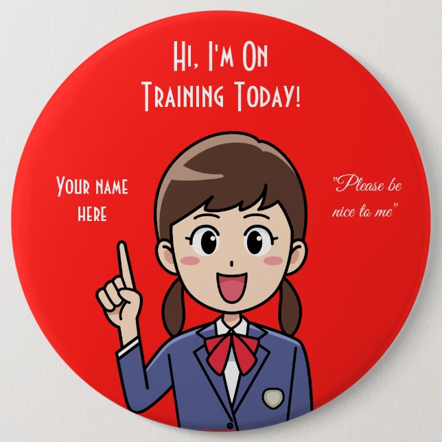 Trainee Employee Red Button (Front)
