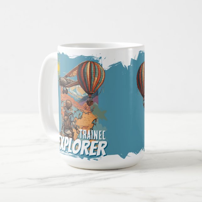 Trainee Explorer Adventure Girl's Coffee Mug (Front Left)