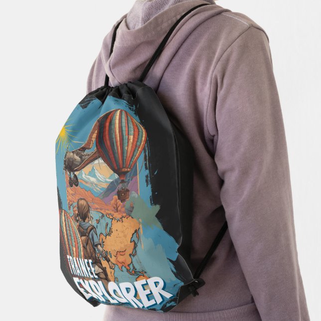 Trainee Explorer Adventure Girl's Drawstring Bag (Insitu)