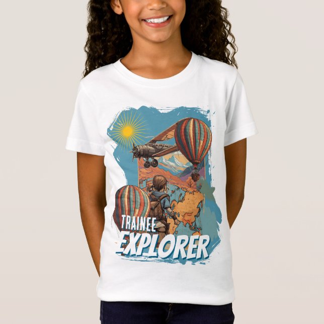 Trainee Explorer Adventure Girl's T-Shirt (Front)