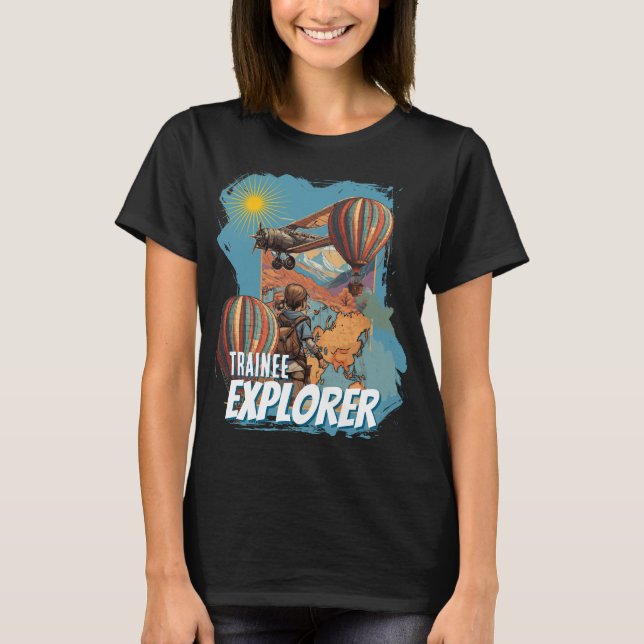 Trainee Explorer Adventure Girl's T-Shirt (Front)