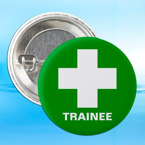 Trainee Nurse  First Aid Medic Doctor Button