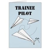 Trainee Pilot, Air Cadet, Paper Airplane (Front)