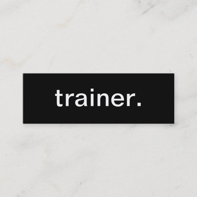 Trainer Business Card (Front)