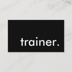 trainer. (color customizable) business card