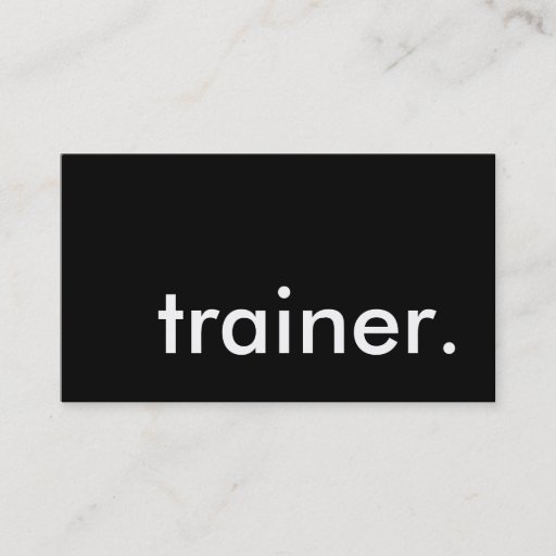 Customizable trainer. (color customizable) business card template