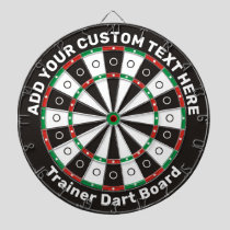 Trainer Dartboard with custom text