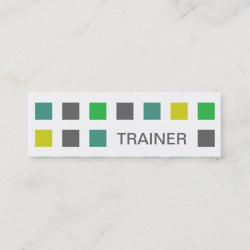 TRAINER (mod squares) Business Card