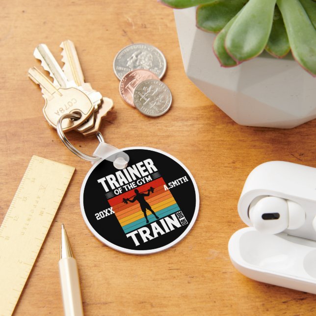 Trainer Of The GYM Train or Die GYM Fitness Keychain (Desk)