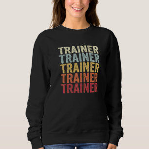 Trainer Pennsylvania Trainer PA Retro Vintage Text Sweatshirt